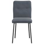 Casa si Gradina - Mobilier - Scaune si fotolii - Scaune - Scaune de bucatarie, 2 buc., gri inchis, catifea - Infinity.ro