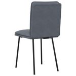 Casa si Gradina - Mobilier - Scaune si fotolii - Scaune - Scaune de bucatarie, 2 buc., gri inchis, catifea - Infinity.ro
