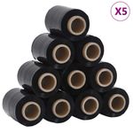 Carti si Birotica - Birotica - Articole ambalare - Pelicule extensibile 50 buc Negru 23 µm 10 cm x 150 m - Infinity.ro