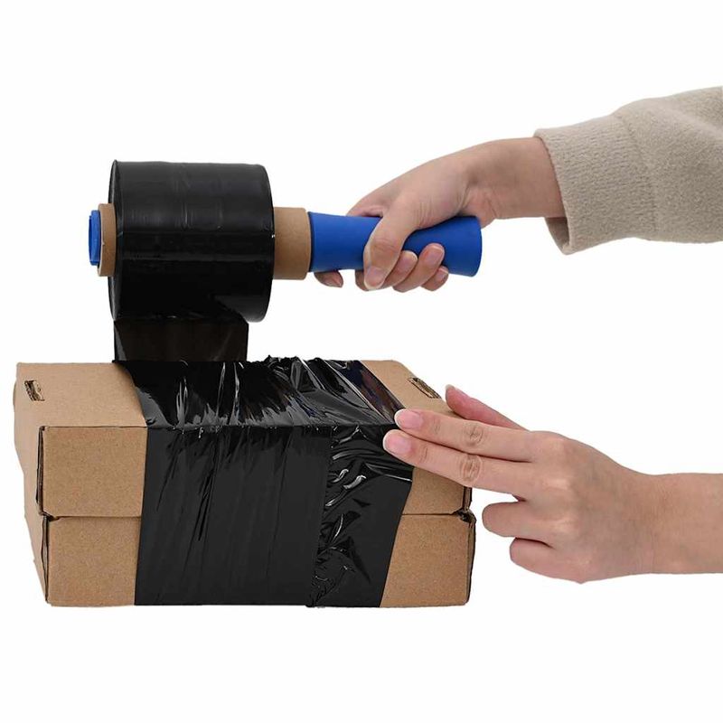 Carti si Birotica - Birotica - Articole ambalare - Pelicule extensibile 50 buc Negru 23 µm 10 cm x 150 m - Infinity.ro