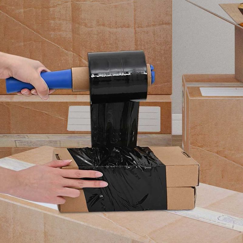 Carti si Birotica - Birotica - Articole ambalare - Pelicule extensibile 50 buc Negru 23 µm 10 cm x 150 m - Infinity.ro