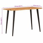Casa si Gradina - Mobilier - Mese si birouri - Mese bucatarie si dining - Mese de sufragerie Maro si negru 110 x 55 x 75 cm - Infinity.ro