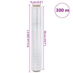Carti si Birotica - Birotica - Articole ambalare - Film extensibil 6 buc Transparent 20 μm 50 cm x 300 m - Infinity.ro