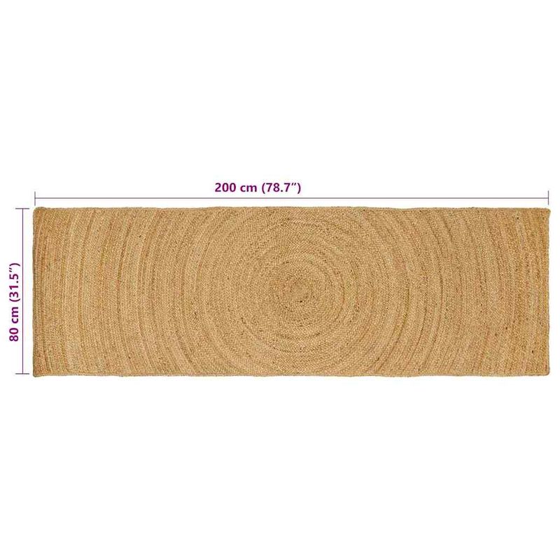 Casa si Gradina - Textile si covoare - Covoare - Covoare casa - Covor Maro 80 x 200 cm Iuta - Infinity.ro