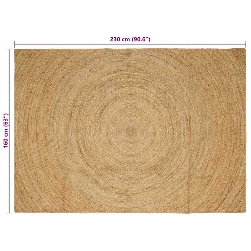 Casa si Gradina - Textile si covoare - Covoare - Covoare casa - Covor Maro 160 x 230 cm Iuta - Infinity.ro