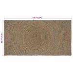 Casa si Gradina - Textile si covoare - Covoare - Covoare casa - Covor Gri 80 x 150 cm Iuta - Infinity.ro
