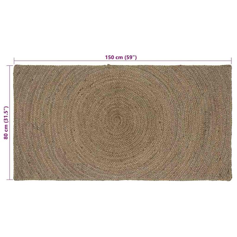 Casa si Gradina - Textile si covoare - Covoare - Covoare casa - Covor Gri 80 x 150 cm Iuta - Infinity.ro