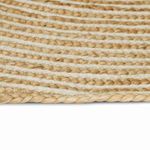 Casa si Gradina - Textile si covoare - Covoare - Covoare casa - Covor Natural si Alb 120 x 120 cm Iuta - Infinity.ro