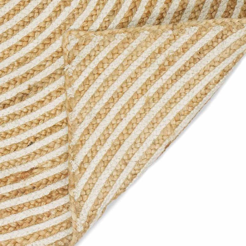 Casa si Gradina - Textile si covoare - Covoare - Covoare casa - Covor Natural si Alb 80 x 200 cm Iuta - Infinity.ro