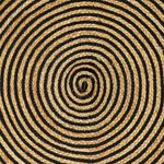 Casa si Gradina - Textile si covoare - Covoare - Covoare casa - Covor Natural si Negru 100 x 200 cm Iuta - Infinity.ro