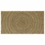 Casa si Gradina - Textile si covoare - Covoare - Covoare casa - Covor Natural si Negru 100 x 200 cm Iuta - Infinity.ro