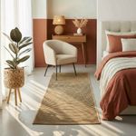 Casa si Gradina - Textile si covoare - Covoare - Covoare casa - Covor Natural si Negru 100 x 200 cm Iuta - Infinity.ro