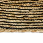 Casa si Gradina - Textile si covoare - Covoare - Covoare casa - Covor Natural si Negru 100 x 200 cm Iuta - Infinity.ro