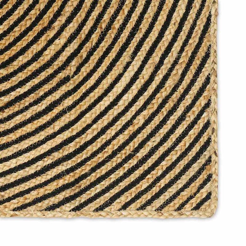 Casa si Gradina - Textile si covoare - Covoare - Covoare casa - Covor Natural si Negru 100 x 200 cm Iuta - Infinity.ro