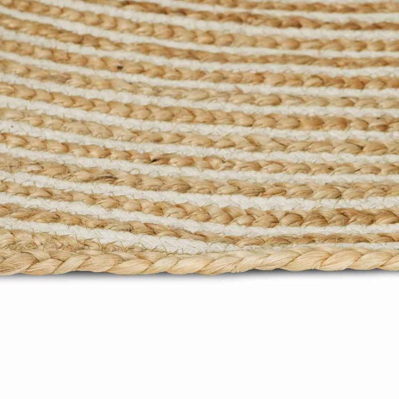 Casa si Gradina - Textile si covoare - Covoare - Covoare casa - Covor Natural si Alb 120 x 170 cm Iuta - Infinity.ro
