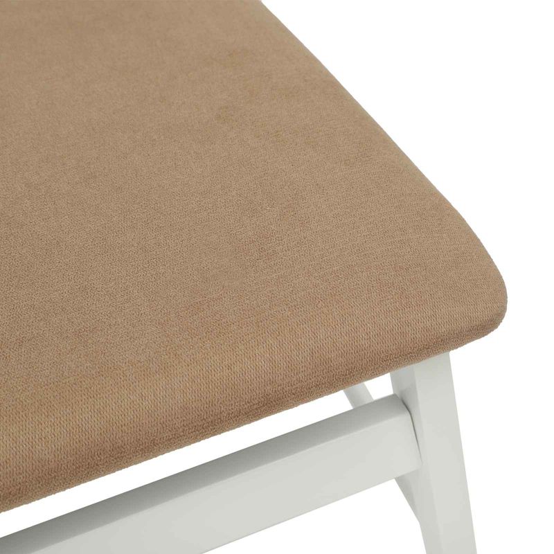 Casa si Gradina - Mobilier - Scaune si fotolii - Scaune - Scaun de sufragerie 2 pcs Alb si maro Lemn Solid de Cauciuc - Infinity.ro