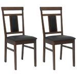 Casa si Gradina - Mobilier - Scaune si fotolii - Scaune - Scaun de sufragerie 2 pcs Maro deschis si negru - Infinity.ro