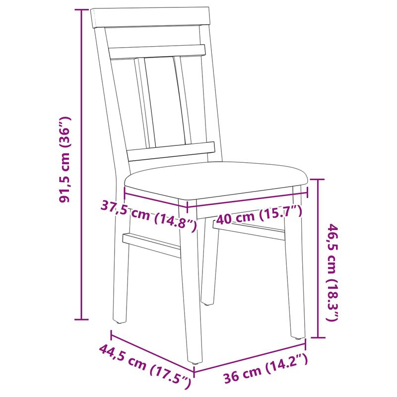 Casa si Gradina - Mobilier - Scaune si fotolii - Scaune - Scaun de sufragerie 2 pcs Maro deschis si negru - Infinity.ro