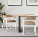 Casa si Gradina - Mobilier - Scaune si fotolii - Scaune - Scaune de dining 2 pcs Alb 54 x 57 x 73 cm - Infinity.ro