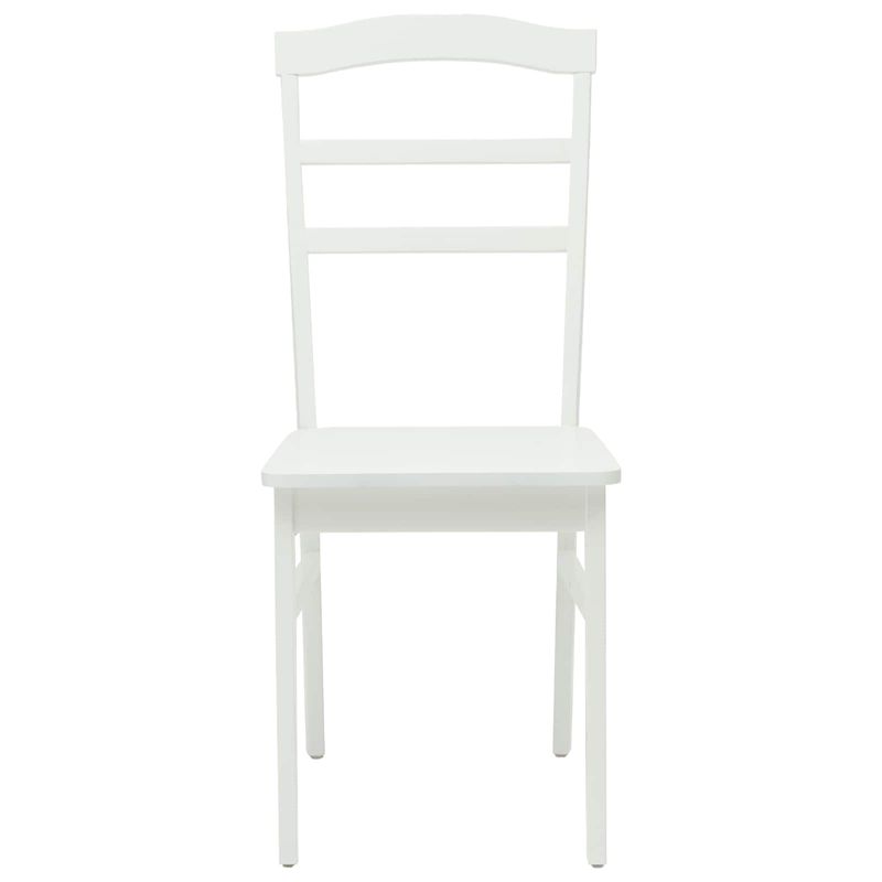 Casa si Gradina - Mobilier - Scaune si fotolii - Scaune - Scaun de sufragerie 2 pcs Alb Lemn Solid de Cauciuc - Infinity.ro