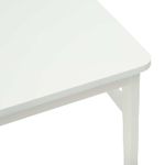 Casa si Gradina - Mobilier - Scaune si fotolii - Scaune - Scaun de sufragerie 2 pcs Alb Lemn Solid de Cauciuc - Infinity.ro