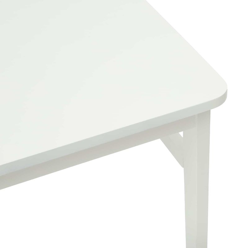 Casa si Gradina - Mobilier - Scaune si fotolii - Scaune - Scaun de sufragerie 2 pcs Alb Lemn Solid de Cauciuc - Infinity.ro