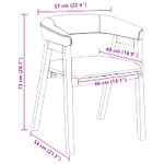 Casa si Gradina - Mobilier - Scaune si fotolii - Scaune - Scaune de dining 2 pcs Alb 54 x 57 x 73 cm - Infinity.ro