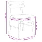 Casa si Gradina - Mobilier - Scaune si fotolii - Scaune - Scaun de sufragerie 2 pcs Alb si gri Lemn Solid de Cauciuc - Infinity.ro
