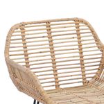 Casa si Gradina - Mobilier - Scaune si fotolii - Scaune - Scaun Bar 2 pcs natural 55 x 52 x 92 cm Ratan si Fier - Infinity.ro