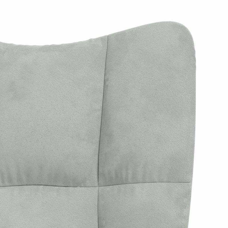 Casa si Gradina - Mobilier - Scaune si fotolii - Fotolii - Fotoliu Relaxant cu Taburet 2 pcs Gri deschis Catifea - Infinity.ro