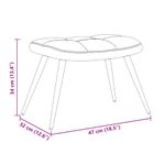 Casa si Gradina - Mobilier - Scaune si fotolii - Fotolii - Fotoliu Relaxant cu Taburet 2 pcs Gri deschis Catifea - Infinity.ro