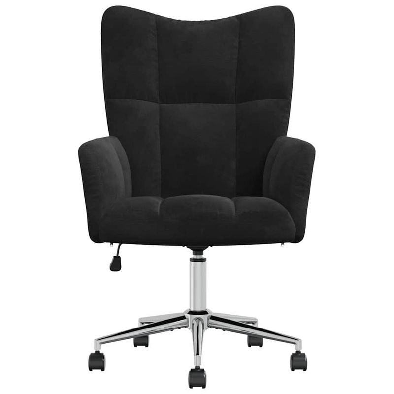 Casa si Gradina - Mobilier - Scaune si fotolii - Fotolii - Fotoliu de relaxare cu roti Negru 62 x 68,5 x 105 cm Catifea - Infinity.ro