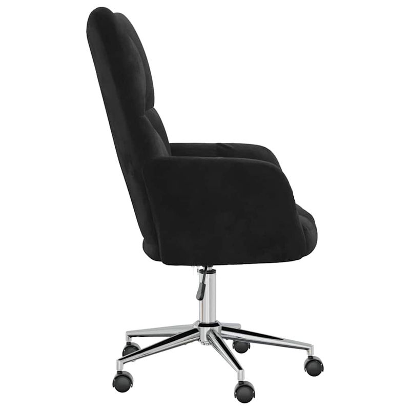 Casa si Gradina - Mobilier - Scaune si fotolii - Fotolii - Fotoliu de relaxare cu roti Negru 62 x 68,5 x 105 cm Catifea - Infinity.ro