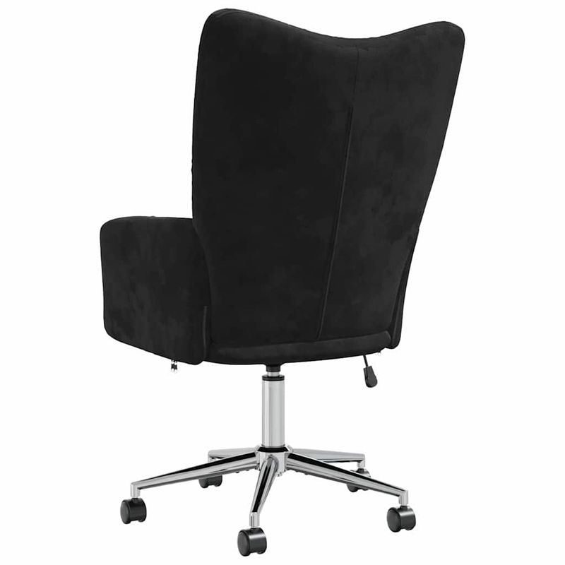 Casa si Gradina - Mobilier - Scaune si fotolii - Fotolii - Fotoliu de relaxare cu roti Negru 62 x 68,5 x 105 cm Catifea - Infinity.ro