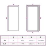 Casa si Gradina - Constructii - Usi interior, exterior si garaj - Usi garaj - Usa Interioara Neagra 76x201,5 cm din Sticla Termoizolanta si Aluminiu Subtire - Infinity.ro