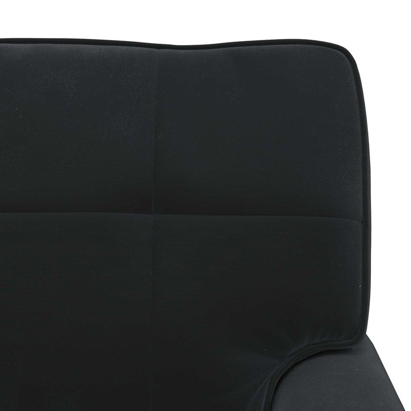Casa si Gradina - Mobilier - Scaune si fotolii - Fotolii - Sezlong de relaxare cu perna Negru 91 x 157 x 91 cm Catifea - Infinity.ro