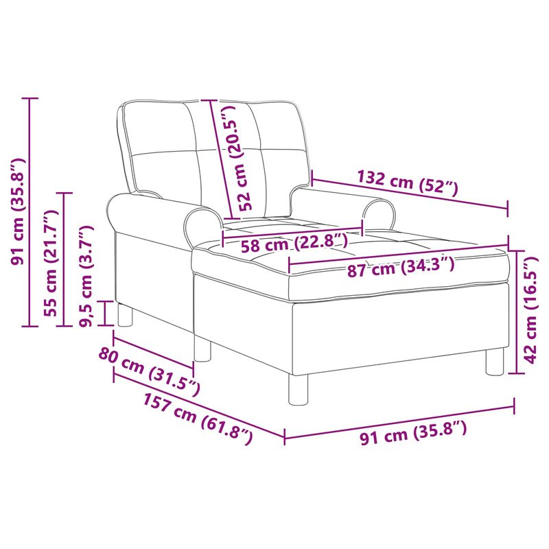 Casa si Gradina - Mobilier - Scaune si fotolii - Fotolii - Sezlong de relaxare cu perna Negru 91 x 157 x 91 cm Catifea - Infinity.ro