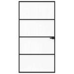 Casa si Gradina - Constructii - Usi interior, exterior si garaj - Usi garaj - Usa Interioara Neagra 76x201,5 cm din Sticla Termoizolanta si Aluminiu Subtire - Infinity.ro