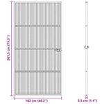 Casa si Gradina - Constructii - Usi interior, exterior si garaj - Usi garaj - Usa Interioara Neagra 76x201,5 cm din Sticla Termoizolanta si Aluminiu Subtire - Infinity.ro
