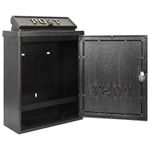 Casa si Gradina - Constructii - Depozitare, transport si protectie - Cutii postale - Cutie Postala Montata pe Perete Bronz 29 x 13 x 41 cm - Infinity.ro