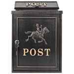 Casa si Gradina - Constructii - Depozitare, transport si protectie - Cutii postale - Cutie Postala Montata pe Perete Bronz 29 x 13 x 41 cm - Infinity.ro