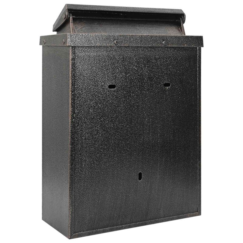 Casa si Gradina - Constructii - Depozitare, transport si protectie - Cutii postale - Cutie Postala Montata pe Perete Bronz 29 x 13 x 41 cm - Infinity.ro