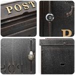 Casa si Gradina - Constructii - Depozitare, transport si protectie - Cutii postale - Cutie Postala Montata pe Perete Bronz 29 x 13 x 41 cm - Infinity.ro