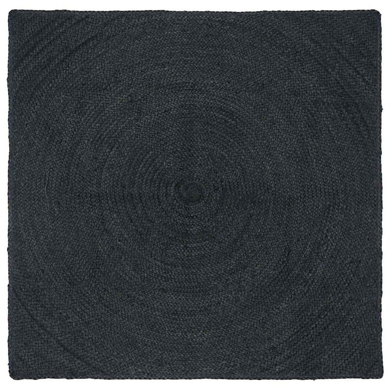 Casa si Gradina - Textile si covoare - Covoare - Covoare casa - Covor Gri inchis 120 x 120 cm Iuta - Infinity.ro