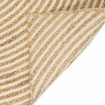 Casa si Gradina - Textile si covoare - Covoare - Covoare casa - Covor Natural si Alb 160 x 160 cm Iuta - Infinity.ro