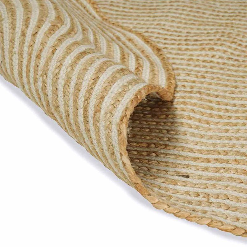 Casa si Gradina - Textile si covoare - Covoare - Covoare casa - Covor Natural si Alb 205 x 305 cm Iuta - Infinity.ro
