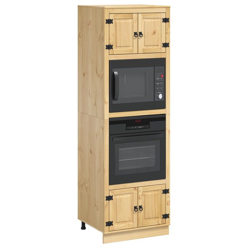 Casa si Gradina - Mobilier - Comode si corpuri - Corpuri bucatarie - Dulap cu raft cu usa Miere 60 x 32 x 40 cm Lemn de pin masiv - Infinity.ro