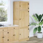 Casa si Gradina - Mobilier - Comode si corpuri - Corpuri bucatarie - Dulap cu raft cu usa Miere 60 x 32 x 40 cm Lemn de pin masiv - Infinity.ro