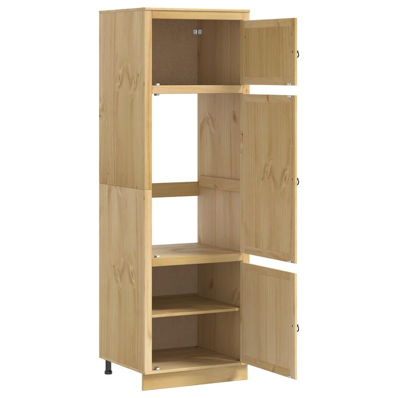 Casa si Gradina - Mobilier - Comode si corpuri - Corpuri bucatarie - Dulap cu raft cu usa Miere 60 x 32 x 40 cm Lemn de pin masiv - Infinity.ro