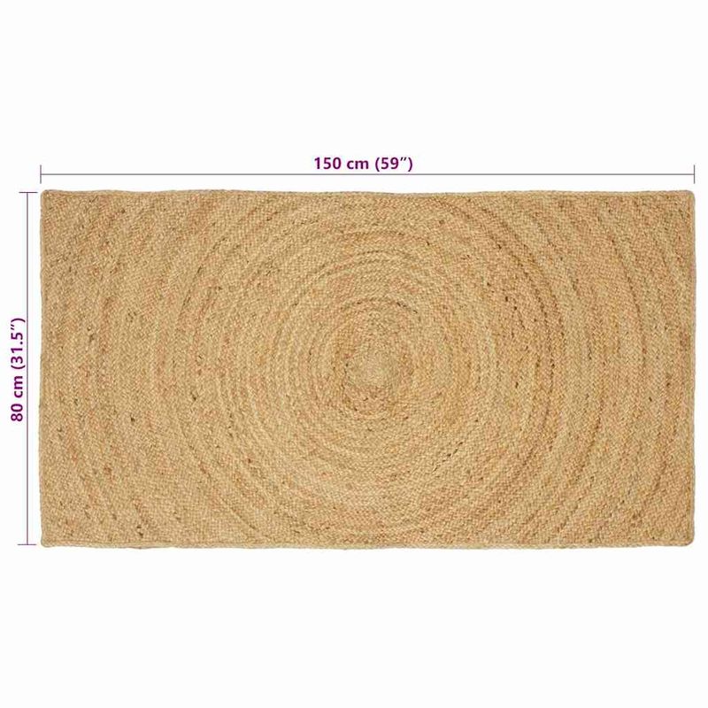 Casa si Gradina - Textile si covoare - Covoare - Covoare casa - Covor Maro 80 x 150 cm Iuta - Infinity.ro